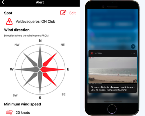 Wind alerts